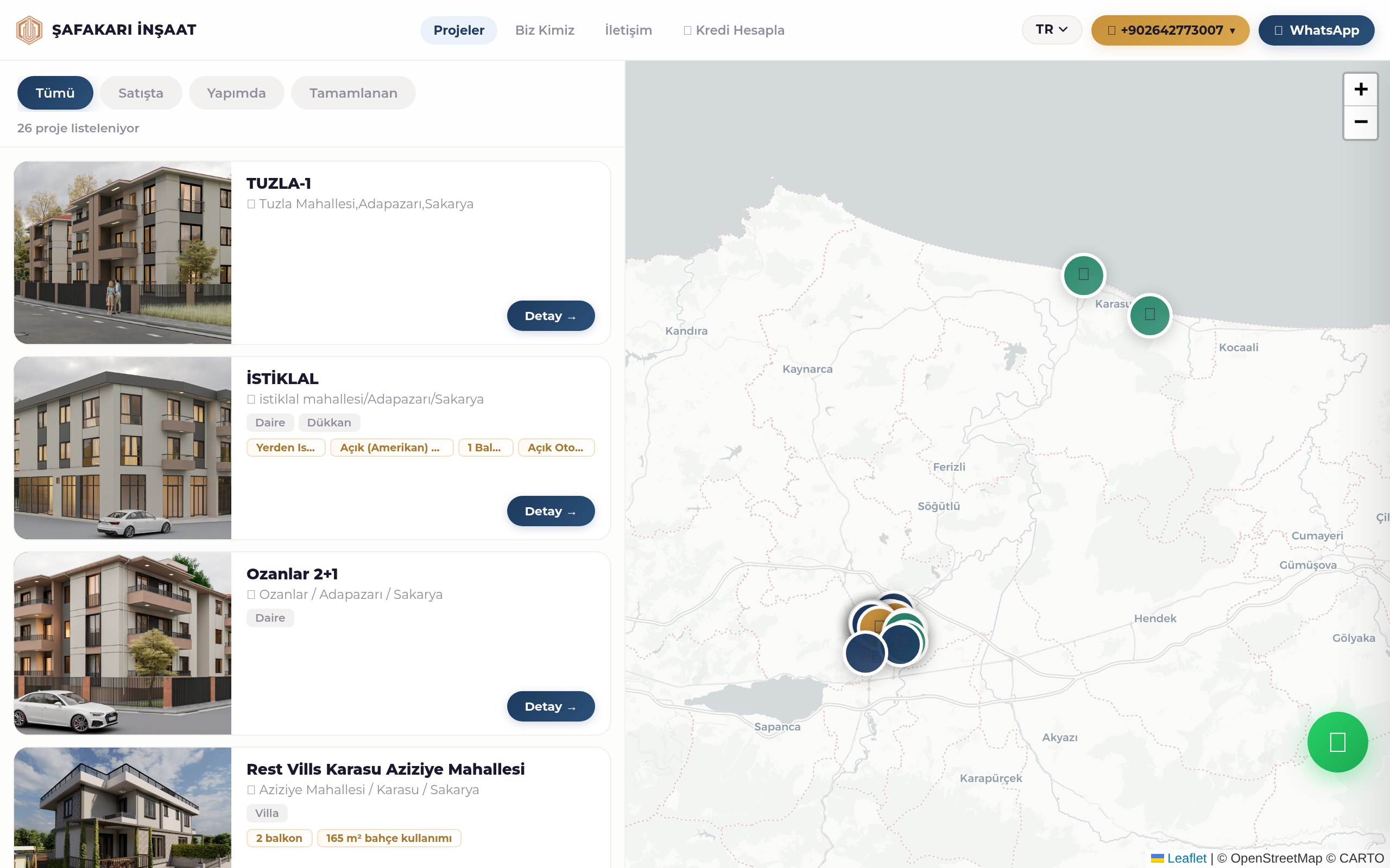 safakari.com — emlak platformu önizlemesi